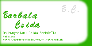 borbala csida business card